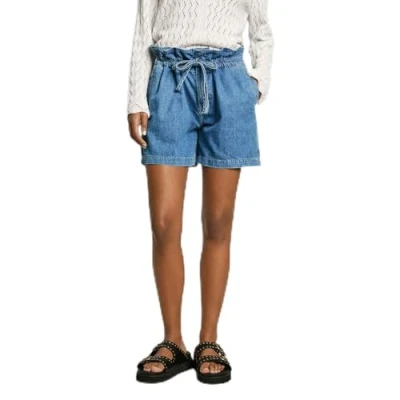 Abbildung von Pepe Jeans UHW Cinch Shorts, Damen, Größe: 27, Denim
