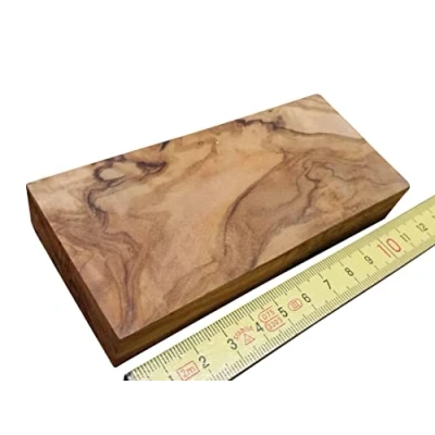 Abbildung von D.O.M. Rohholz Olivenholz Kanteln 120 x 55 18 mm