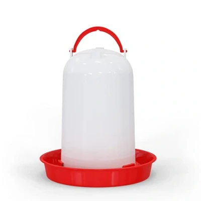 Abbildung von Hühnertränke 1,5, 3 oder 5 ltr. rot I Beheizbare Geflügeltränke für Hühner Aufhängbarer Wasserspender Automatische Wassertränke, Tränke, Hühnerzubehör Geflügel Zubehör (Rot, Liter)