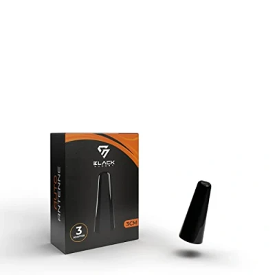 Abbildung von BlackNugget® Autoantenne 3cm Universal Kfz Antenne Dachantenne mit erstklassiger Empfangsqualität Kurze Auto für AM &amp; FM Empfang DAB Kurzstabantenne