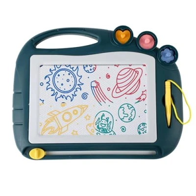 Abbildung von Zaubertafel, Magnetische Maltafel Zaubertafeln für Kinder, Magnettafel kinder Mit 3 Briefmarken, Schreibtafel Spielzeug for 4 5 Jahre geschenk Jungen und Mädchen