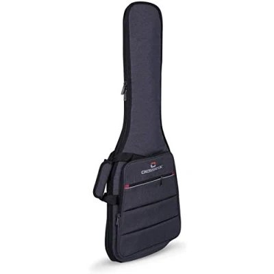 Abbildung von Crossrock CRSG107E E Gitarrentasche, 10 mm Polsterung, Rucksack erhältlich, Dunkelgrau (CRSG107EGR)