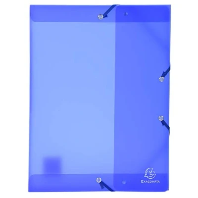 Abbildung von Exacompta 59872E Packung (mit 4 Archivboxen Chromaline, aus PP, Rücken 25 mm) 4er Pack blau