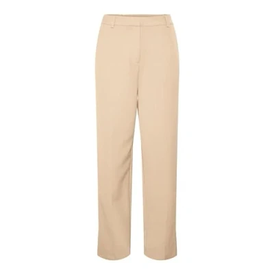 Abbildung von YAS Likka WIDE Pants Stoffhose, Damen, Größe: XS, Beige