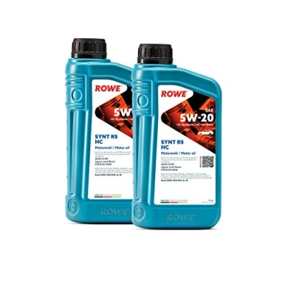 Abbildung von 2 (2x1L) Liter ROWE HIGHTEC SYNT RS HC SAE 5W 20 Motoröl Made in Germany