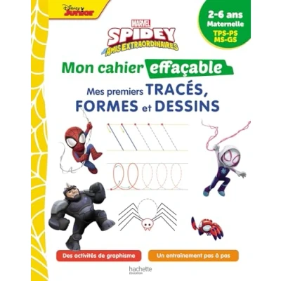 Abbildung von Disney Spidey et ses amis extraordinaires Mon cahier effaçable Mes premiers tracés: tracés, formes dessins