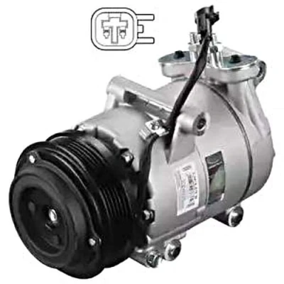Abbildung von DELPHI CS20350 Kompressor Sanden SD7V16 / Vist PAG 100 mit Kompressoröl FORD: Focus 2 Schrägheck, Kombi, C Max, VOLVO: V50, C30, S40 II