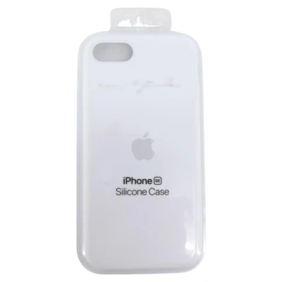 Abbildung von Apple iPhone SE (2022) Hülle Silikon Original Soft Case/Backcover Handyhülle Weiß