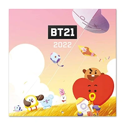 Abbildung von Grupo Erik BT21 Kalender 2022 Wandkalender Groß für 12 Monate mit Geschenk Poster