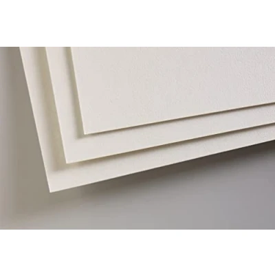 Abbildung von Clairefontaine 696020C Packung mit 5 Zeichenbögen Pastelmat, ideal für Trockentechniken und Pastell, DIN A3, 360g, 1 Pack, Hellgrau