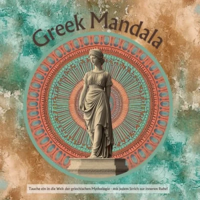 Abbildung von Greek Mandala: Tauche ein in die Welt der griechischen Mythologie mit jedem Strich zur inneren Ruhe!