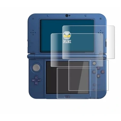 Abbildung von BROTECT 2 Stück Full Cover Schutzfolie für Nintendo New 3DS XL Screen Displayschutz Folie [3D Curved, Anti Fingerprint, Kristall Klar]