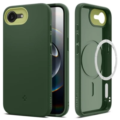 Abbildung von Spigen für iPhone 16e Hülle Nano Pop Handyhülle Case [Weiches und staubfreies Material] Dünn Schlank Slim AVO Green