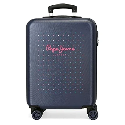 Abbildung von Pepe Jeans Molly Kabinenkoffer Mehrfarbig 38x55x20 cms Hartschalen ABS Kombinationsschloss 34L 2,6Kgs 4 Doppelräder Handgepäck, Metallisch