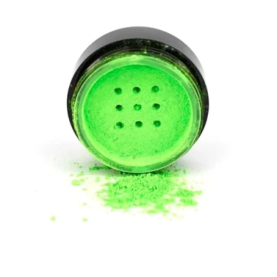 Abbildung von Stargazer Lidschatten, vegane und parabenfreie Formel, die unter UV Licht leuchtet, Neon Orange