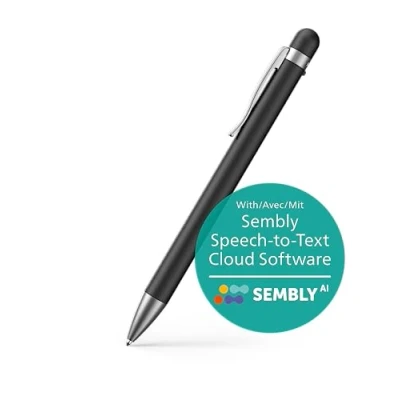 Abbildung von Philips DVT1600 Audio Recorder Pen Digitales Diktiergerät (32GB, PCM, Inkl. Sembly Sprache zu Text Cloud Software)