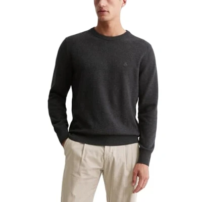Abbildung von Marc O&#039;Polo Crewneck Strickpullover, Herren, Größe: Medium, Dark grey melange