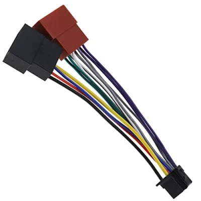 Abbildung von Be In Your Mind Autoradio Kabelbaum Anschlussadapter 16 poliger Anschluss auf 8 poligen Mini ISO Stecker Kabel kompatibel mit neuem Sony