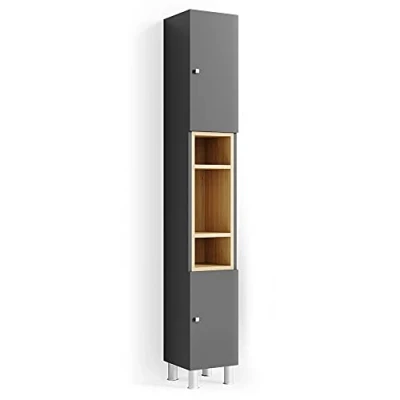 Abbildung von Vicco Hochschrank Aquis, Anthrazit/Sonoma, 30 x 200 cm verstellbar