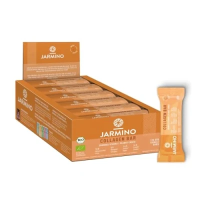 Abbildung von Kollagen Riegel High Protein Bar Almond Chocolate 12x55g Low Sugar Proteinriegel + Palmölfrei (Erdnuss Schoko) 12 Pieces