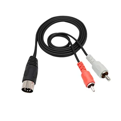 Abbildung von zdyCGTime 7 Poliger zum 2 Cinch Kabel Verlängerungskabel,2 RCA Männlich auf DIN Audio Stecker,Kompatibel mit Bang &amp; Olufsen B O, Naim, Quad. Stereoanlage (1 M).