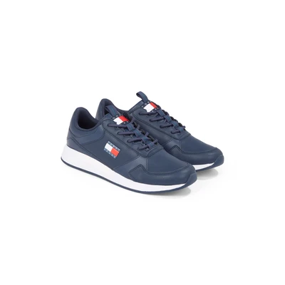 Abbildung von Tommy JEANS Keilsneaker &quot;TOMMY FLEXI RUNNER&quot;, Freizeitschuh, Halbschuh, Schnürschuh mit seitlicher Logoflagge