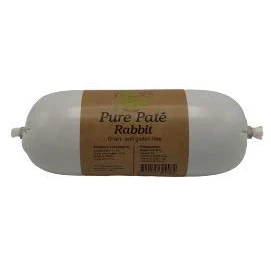 Abbildung von Paw Natural Hundewurst schnittfest 400g Kaninchen Wurst Gluten &amp; getreidefrei aus frischem Fleisch gesunder Tiere (Kaninchen, 400gr)
