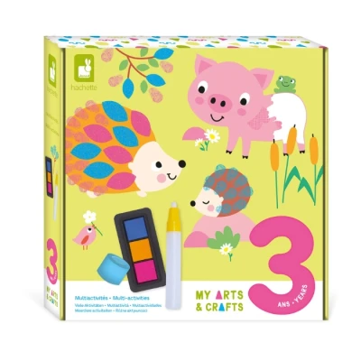 Abbildung von Janod My Arts &amp; Crafts 3 Jahre Kreatives Multiaktivitäts Set 8 Illustrationen Kreativ für Kinder Lernen Feinmotorik und Konzentration J07746, Mittel
