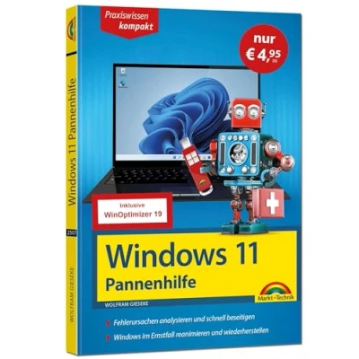 Abbildung von Windows 11 Pannenhilfe Sonderausgabe inkl. WinOptimizer 19 Software : Probleme erkennen, Lösungen finden, Fehler beheben aktuell zu