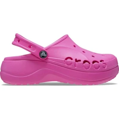 Abbildung von Crocs Baya Damen Schiebe Sandalen, Electric Pink, 39/40 EU