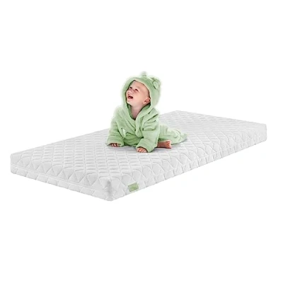 Abbildung von Kindermatratze Ergo Kids Babymatratze in 60x120 und 70x140 cm, ohne Spannbettlaken, Dreamstar, 9 cm hoch, atmungsaktive Matratze fürs Babybett