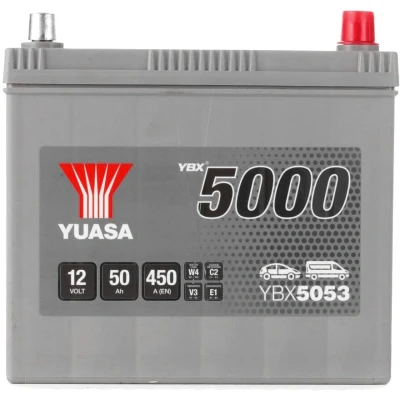 Abbildung von Yuasa Hochleistungs Autobatterie YBX5053, silberfarben