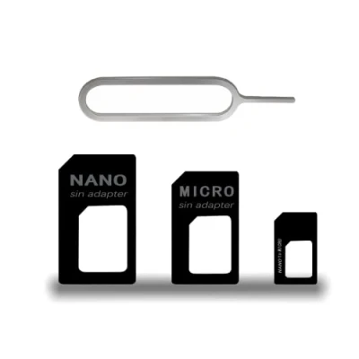 Abbildung von CCLKHY 3 in 1 Nano SIM Karten Adapte, Adapter Set, mit Auswurfstift, kompatibel Smartphone