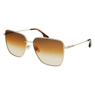 Abbildung von Victoria Beckham Damen VB218S 708 Sonnenbrillen Metall Gold Multicolor Quadratisch Schattiert