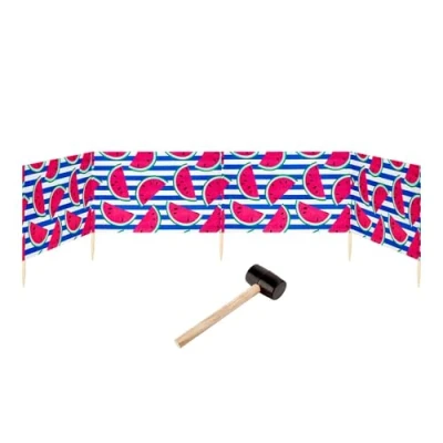 Abbildung von Garronda Windschutz Strand Sichtschutz 5m lang mit Gummihammer GAEX001, (mit Gummihammer)