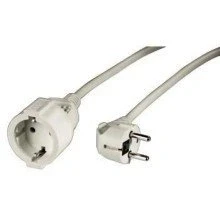Abbildung von Hama Profi Verlängerungskabel, Typ F (Schuko), (Schuko) (200 cm), Schutzkontakt mit erhöhtem Berührungsschutz, weiß