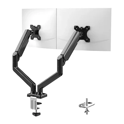 Abbildung von GRIFEMA Monitor Halterung 2 Monitore, für 13 32 Zoll Bildschirm, Stand Dual Arm Höhenverstellbar Drehungbar, Monitorhalterung Max 9Kg, Bildschirmhalterung Vesa 75x75/100x100