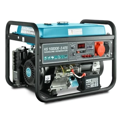 Abbildung von Könner &amp; Söhnen KS 10000E 3 ATS 4 Takt Benzin Stromerzeuger 18 PS mit E Start, Notstromautomatik, Automatischer Spannungsregler 1x16A (400V/230V) Generator