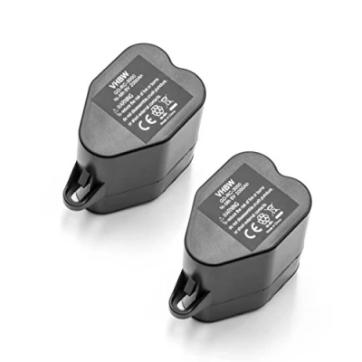 Abbildung von vhbw 2X NiMH Akku 2000mAh (6V) kompatibel mit Saugroboter Siemens VSR 8000 Sensor Cruiser Ersatz für 2.891 029.0.