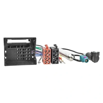 Abbildung von tomzz Audio 7057 000 Radio Adapter Kabel kompatibel mit Audi Skoda Seat VW Quadlock auf ISO + Antennenadapter Phantomeinspeisung Fakra DIN+ISO
