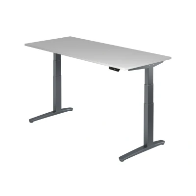 Abbildung von Hammerbacher Schreibtisch XBHM19 Grau/Graphit