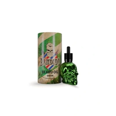 Abbildung von Bandido Bart Öl für die tägliche Bartpflege von 3 Tage oder Vollbart Beard Oil als Geschenk Männer 40ml mit Pipette Spender Totenkopf Design Barber shop Serum (Rose)