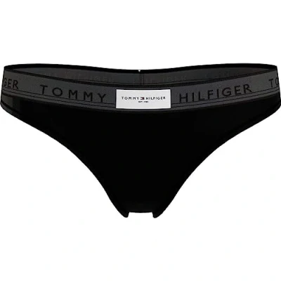 Abbildung von Tommy Hilfiger Damen String Thong Tanga, Schwarz (Black), XL