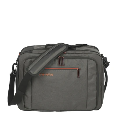 Abbildung von Travelite Crosslite Bordtasche und Rucksack Oliv mit Rollen
