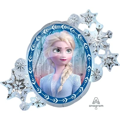 Abbildung von Supershape Helium Ballon Frozen beidseitig