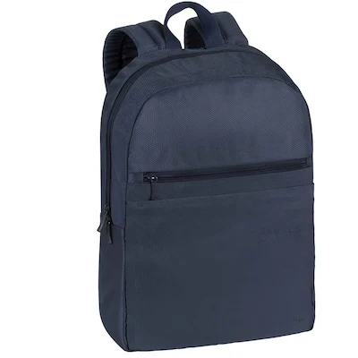 Abbildung von RIVACASE Rucksack für Notebooks bis 15.6 Extrem flache und kompakte Tasche mit viel Platz hohen Tragekomfort Dunkelblau