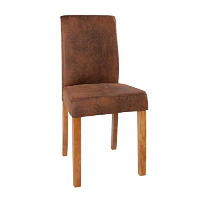 Abbildung von Invicta Interior Edler Esszimmerstuhl Kolonialstil Genua Whisky braun Esszimmer Stuhl Konferenzstuhl Vintage Look Beine aus Sheesham Massivholz