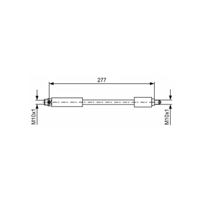 Abbildung von BOSCH 1 987 481 616 Bremsschläuche 277 M10x1 BMW: X3