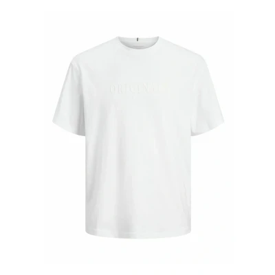 Abbildung von Jack &amp; Jones Jorfrederiksberg TEE CREW NECK NOOS Tshirt print, Herren, Größe: Small, Bright white