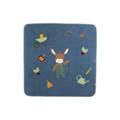 Abbildung von Sterntaler Emmilius Badetuch für Kinder, Größe: One Size, Mid blue